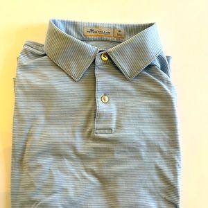 Peter Millar Featherweight Blue Striped Polo